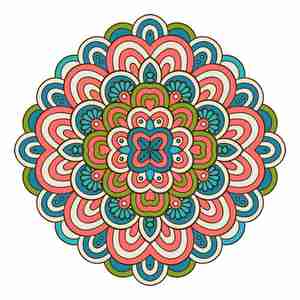ماندلا و رنگی Vector Mandala