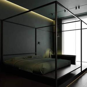 اتاق خواب با ترکیب سبز