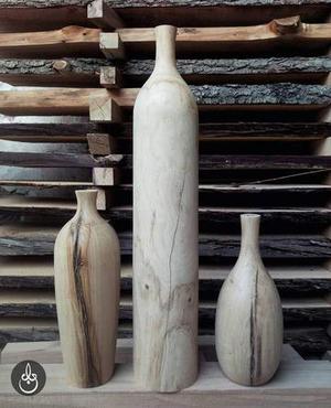 گلدان چوبی جنس چوب