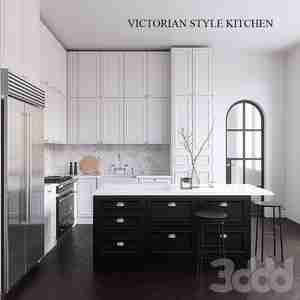 آبجکت سن آماده آشپزخانه  با اپن جزیره ای / ترکیب رنگ مشکی با سفید  NEPTUNE Chichester Kitchen