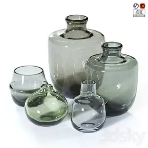 گلدان های شیشه ای