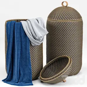 سبد حصیری حمام و لباس Sebd Tall Weave