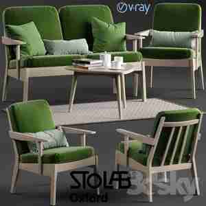 میز وصنلی محوطه ای Stolab Oxford chair and sofa, Yngve table