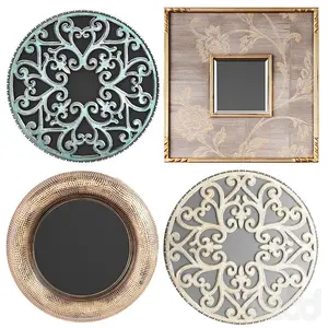 آینه های دکوری مربع و گرد Uttermost