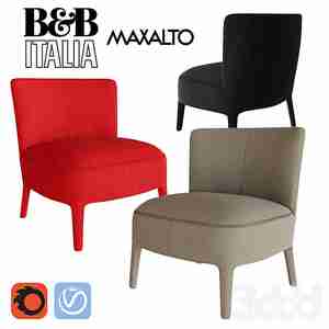 صندلی پایه کوتاه در سه رنگ قرمز مشکی مدل b&b