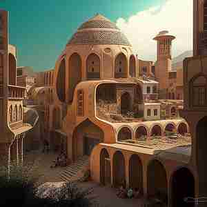 معماری شهر یزد از دید هوش مصنوعی