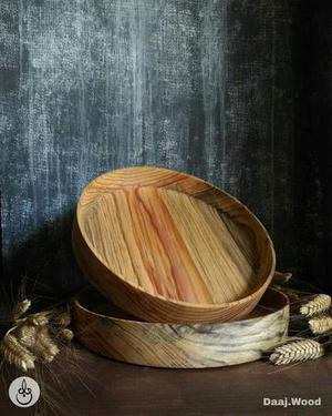 سینی و صفحه چوبی جنس چوب