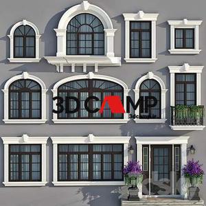در و پنجره کلاسیک نما  Max.Vray