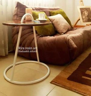 میز دکوراتیو رزینی