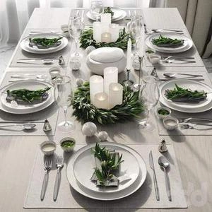 برگ درخت زیتون سر سفره برای تزیین