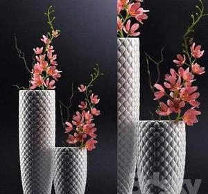 گلدون های دکوری قرمز و بلند