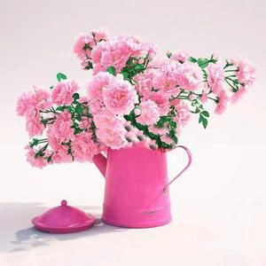 گلهای رز داخل کتری فلزی