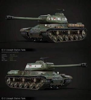 تانک IS-2 Tank 3D Model