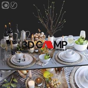 وسایل میز صبحانه , اکسسوری آشپزخانه  Max.Vray
