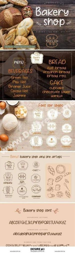 Bakery Shop Font فونت