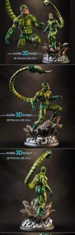 کاراکتر فانتزی Marvel Scorpion  3D Print Model برای دستگاه