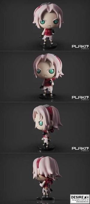 Naruto Sakura  3D Print Model