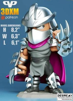 Shredder Chibi 3D Print Model