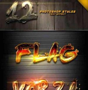 12 Photoshop text Effect Vol 3