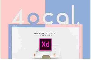 4ocal Web UI Kit for Adobe XD یو ای برای اپ و وب سایت