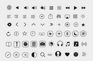 130 iOS Line Icons آیکون آیفون