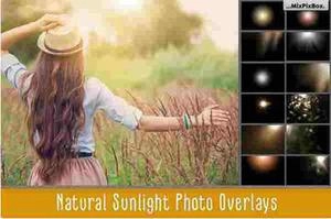 Natural Sunlight photo overlays نور درخشان برای ترکیب