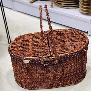 سبد پیکنیک حصیری