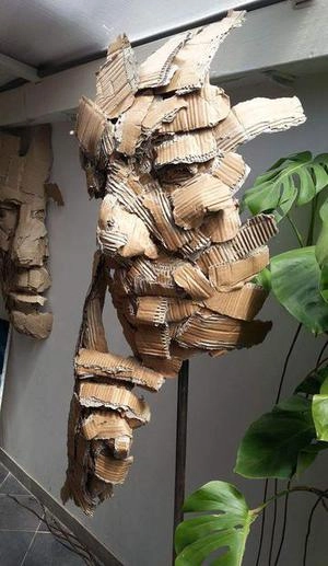 ساخت ماکت صورت انسان با مقوا