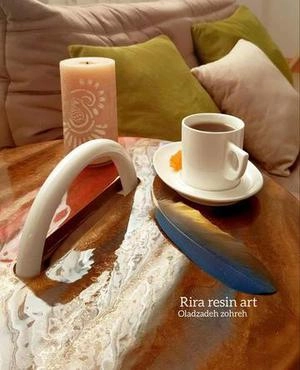 میز دکوراتیو رزینی