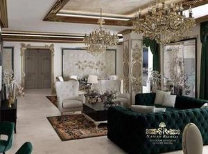 پروژه مسکونی کلاسیک نشیمن و نهارخوری