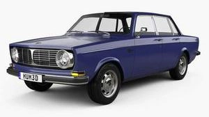 آبجکت 3d خودرو ولوو Volvo 144 Sedan 1967ص