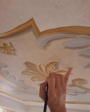 اجرای موتیف سقف، پروژه سعادت آباد