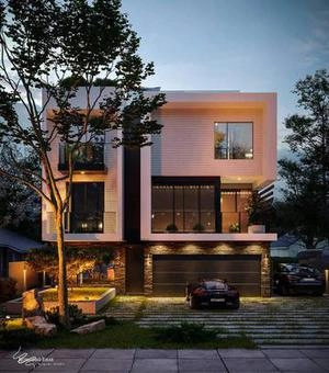رندر نمای مدرن